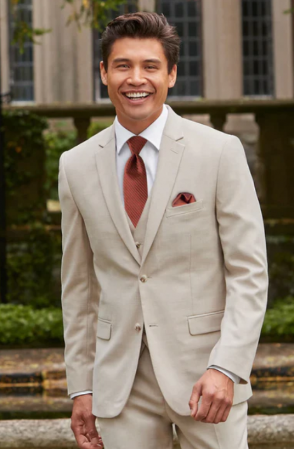 Jas Slim Fit Berbahan Samak